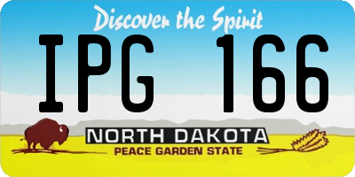 ND license plate IPG166