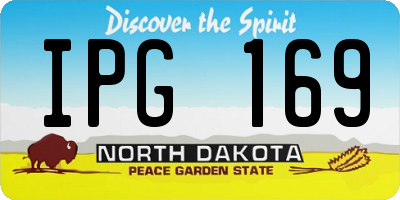 ND license plate IPG169