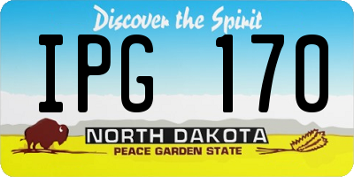 ND license plate IPG170