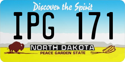 ND license plate IPG171
