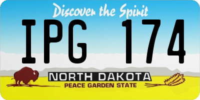 ND license plate IPG174