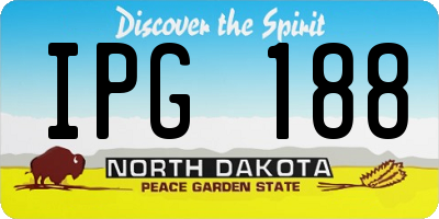ND license plate IPG188