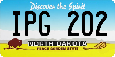 ND license plate IPG202