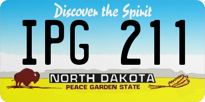 ND license plate IPG211