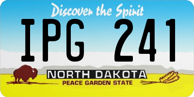 ND license plate IPG241