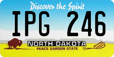 ND license plate IPG246