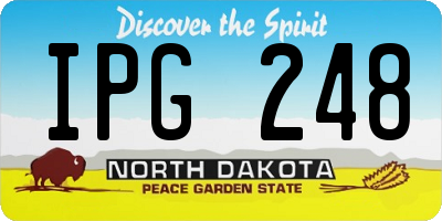 ND license plate IPG248