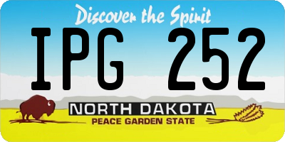 ND license plate IPG252
