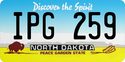 ND license plate IPG259