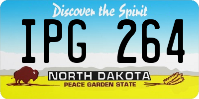 ND license plate IPG264