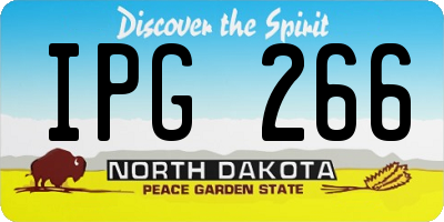 ND license plate IPG266