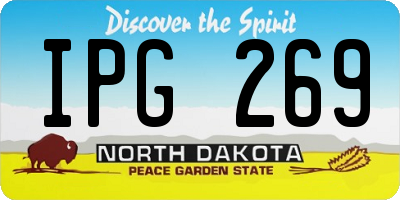 ND license plate IPG269