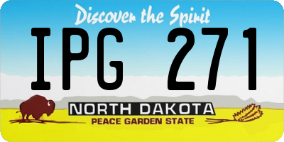 ND license plate IPG271