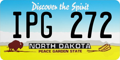 ND license plate IPG272