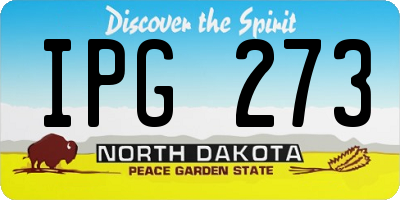 ND license plate IPG273