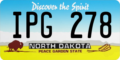 ND license plate IPG278