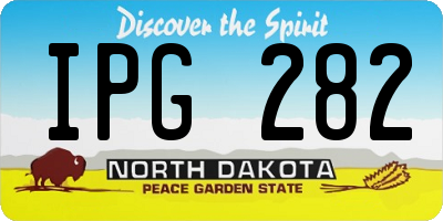 ND license plate IPG282