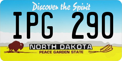 ND license plate IPG290