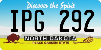 ND license plate IPG292