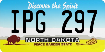 ND license plate IPG297