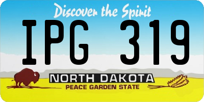 ND license plate IPG319