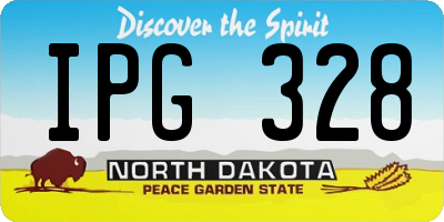 ND license plate IPG328