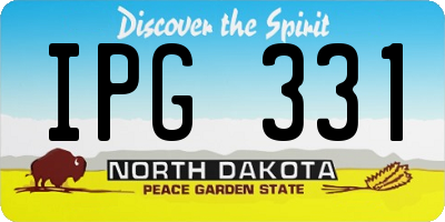 ND license plate IPG331