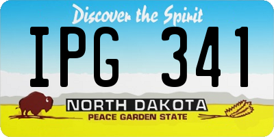 ND license plate IPG341