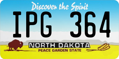 ND license plate IPG364