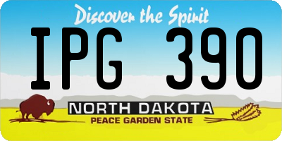 ND license plate IPG390