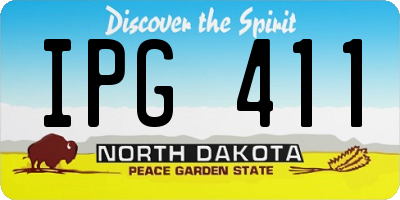 ND license plate IPG411