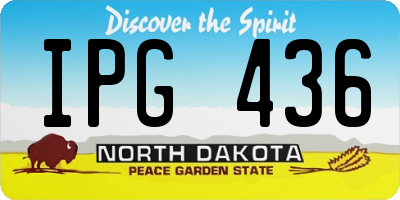 ND license plate IPG436