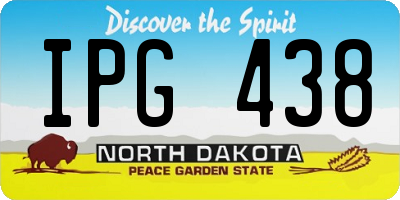 ND license plate IPG438