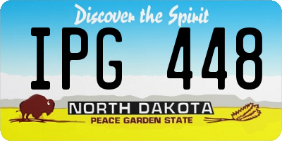 ND license plate IPG448