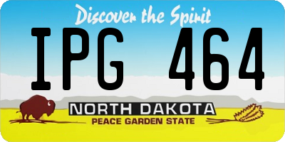 ND license plate IPG464