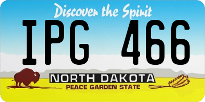 ND license plate IPG466