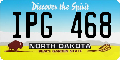 ND license plate IPG468
