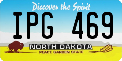 ND license plate IPG469