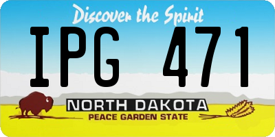 ND license plate IPG471