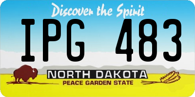 ND license plate IPG483