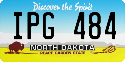 ND license plate IPG484