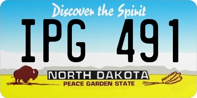 ND license plate IPG491