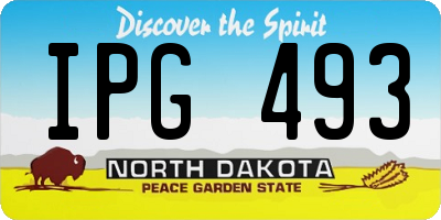 ND license plate IPG493