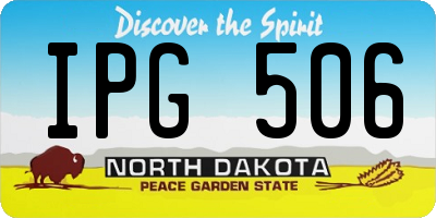 ND license plate IPG506