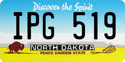 ND license plate IPG519