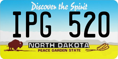 ND license plate IPG520