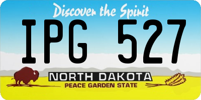 ND license plate IPG527