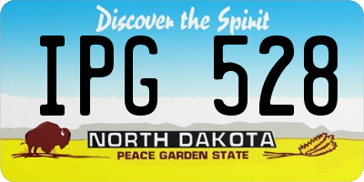 ND license plate IPG528