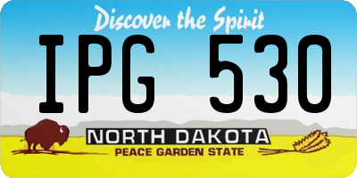 ND license plate IPG530