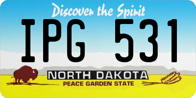 ND license plate IPG531